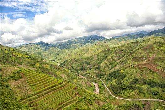 Xéo Dì Hồ, Lao Chải, Mù Cang Chải, Yên Bái - Đường lên trường tiểu học Xéo Dìn Hồ.